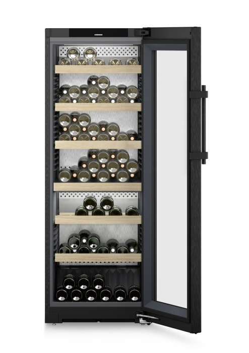 Vitrină de vin independentă Liebherr WPbsi 5052 Vinidor, 2 zone, 131 sticle, 165,4 cm, clasa F, BlackSteel [2]
