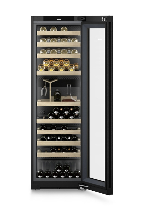 Vitrină de vin independentă Liebherr WPgbi 5283 Vinidor Selection, 3 zone, 85 sticle, 185,4 cm, clasa F, BlackSteel [2]
