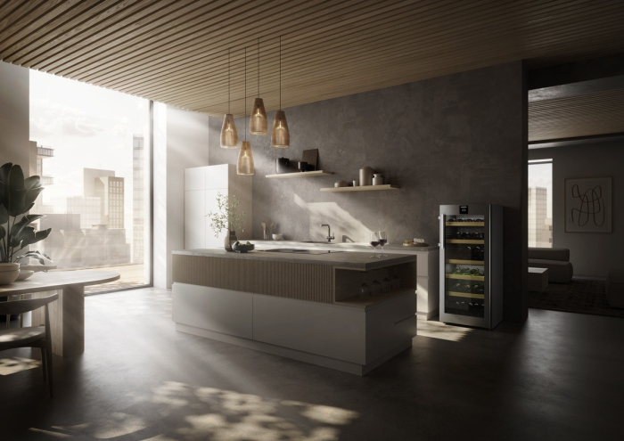 Vitrină de vin independentă Liebherr WPsd 4652 Vinidor, 2 zone, 107 sticle, 145,4 cm, clasa F, argintiu [9]