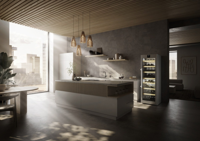 Vitrină de vin independentă Liebherr WPsd 5252 Vinidor, 2 zone, 155 sticle, 185,4 cm, clasa F, argintiu [9]