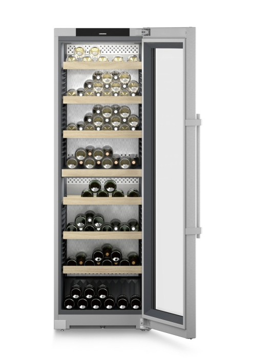Vitrină de vin independentă Liebherr WPsd 5252 Vinidor, 2 zone, 155 sticle, 185,4 cm, clasa F, argintiu [2]