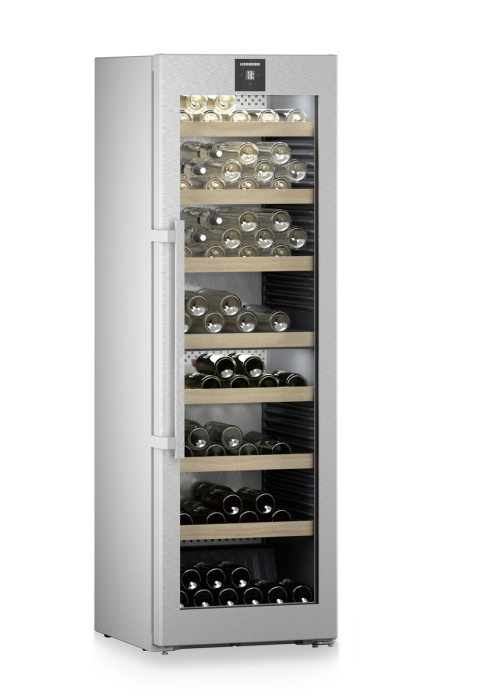 Vitrină de vin independentă Liebherr WPsd 5252 Vinidor, 2 zone, 155 sticle, 185,4 cm, clasa F, argintiu [3]