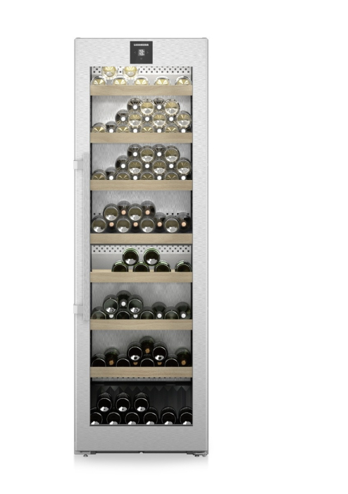 Vitrină de vin independentă Liebherr WPsd 5252 Vinidor, 2 zone, 155 sticle, 185,4 cm, clasa F, argintiu [4]