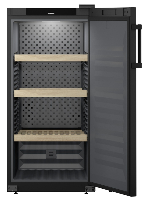 Vitrină de vin independentă Liebherr WSbl 4201 GrandCru, 1 zonă, 141 sticle, 128,4 cm, clasa D, negru [6]
