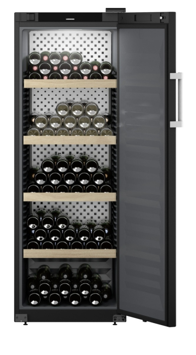 Vitrină de vin independentă Liebherr WSbli 5031 GrandCru Selection, 1 zonă, 196 sticle, 168,4 cm, clasa E, negru [2]