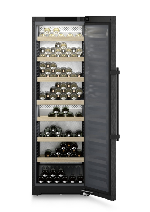 Vitrină de vin independentă Liebherr WSbsi 5252 Vinidor, 2 zone, 155 sticle, 185,4 cm, clasa E, BlackSteel [2]