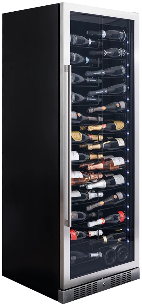 Vitrină de vin independentă sau încorporabilă Dunavox DX-143.468SS Sera, 1 zonă, 143 sticle, 183,5 cm, clasa G, inox [3]
