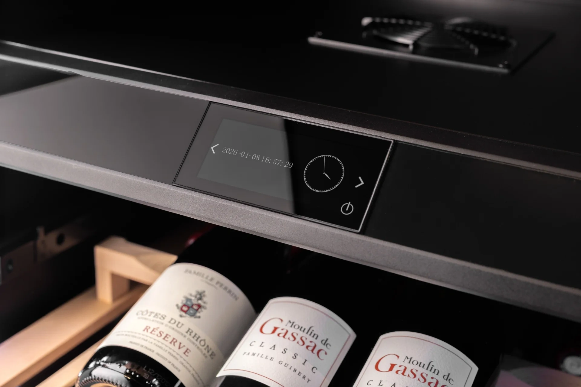 Vitrină de vin independentă sau încorporabilă Dunavox DX-181.490DCK Grande, 2 zone, 181 sticle, 183,5 cm, clasa G, culoare RAL personalizabilă [5]