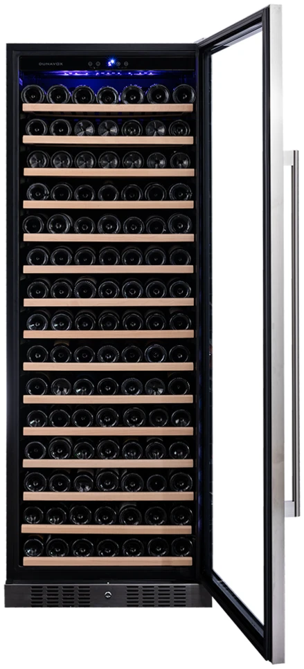 Vitrină de vin independentă sau încorporabilă Dunavox DX-194.490SSK Grande, 1 zonă, 183 sticle, 183,5 cm, clasa G, inox [4]