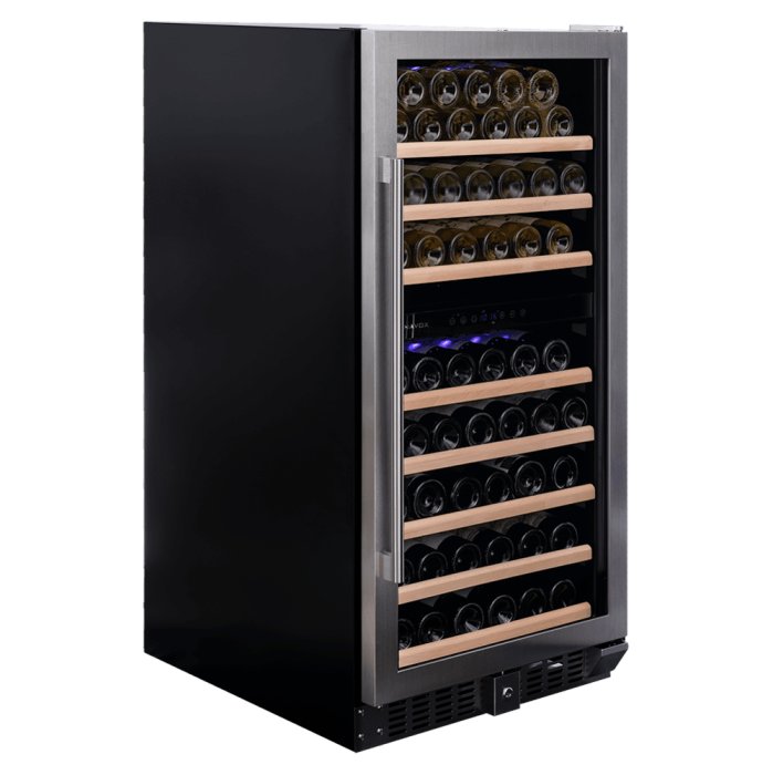 Vitrină de vin independentă sau încorporabilă Dunavox DX-94.270SDSK Grande, 2 zone, 94 sticle, 121,5 cm, clasa G [3]