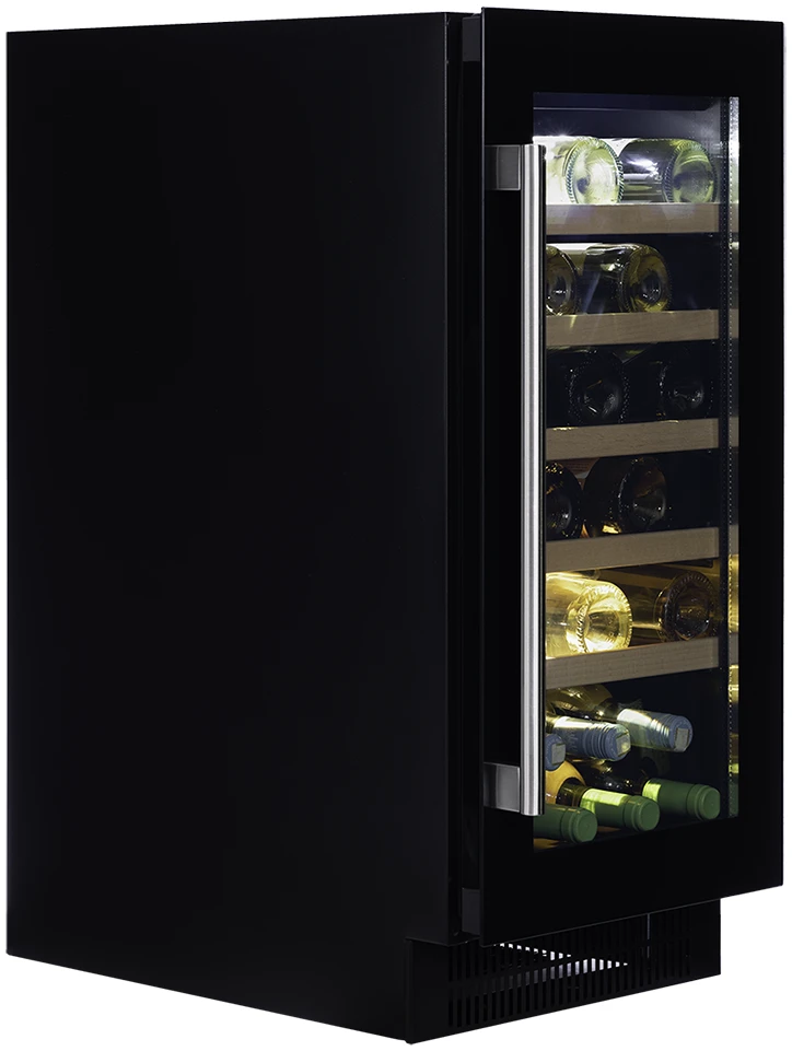 Vitrină de vin sub blat sau independentă Dunavox DAUF-32.83B Flow, 1 zonă, 32 sticle, 82 cm, clasa F, negru [3]