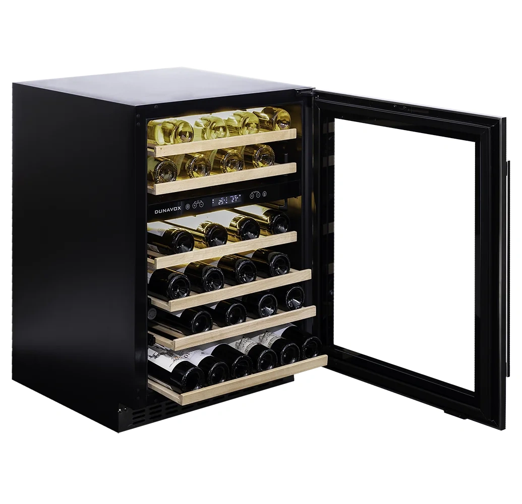 Vitrină de vin sub blat sau independentă Dunavox DAUF-46.145DC Flow, 2 zone, 46 sticle, 82 cm, clasa G, culoare RAL personalizabilă [4]