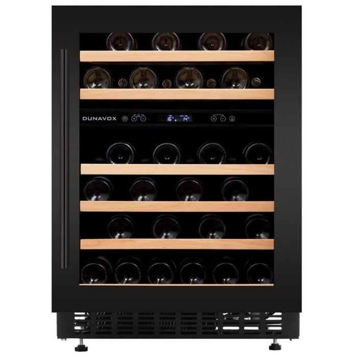 Vitrină de vin sub blat sau independentă Dunavox DAUF-46.145DMB Flow, 2 zone, 46 sticle, 82 cm, clasa G, negru mat [2]