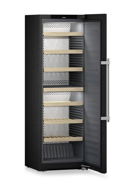 Vitrina de vinuri Independenta Liebherr WSbsi 5252, Clasa Valorica Wine, Culoare Full-panel door, Clasa de eficienta energetica E, Înălțime 185.4 cm, Volum total 349 l, Emisii de zgomot acustic 37 dB, [4]