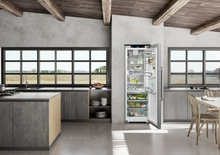 Frigider Independent Liebherr RBsdc 525i, Clasa Valorica Comfort, Culoare stainless steel door with SmartSteel, Clasa de eficienta energetica C, Înălțime 185.5 cm, Volum total 386 l, Emisii de zgomot  [1]