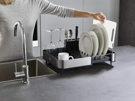 Uscator Vase Inox Reglabil - Gri - Joseph&Joseph [2]