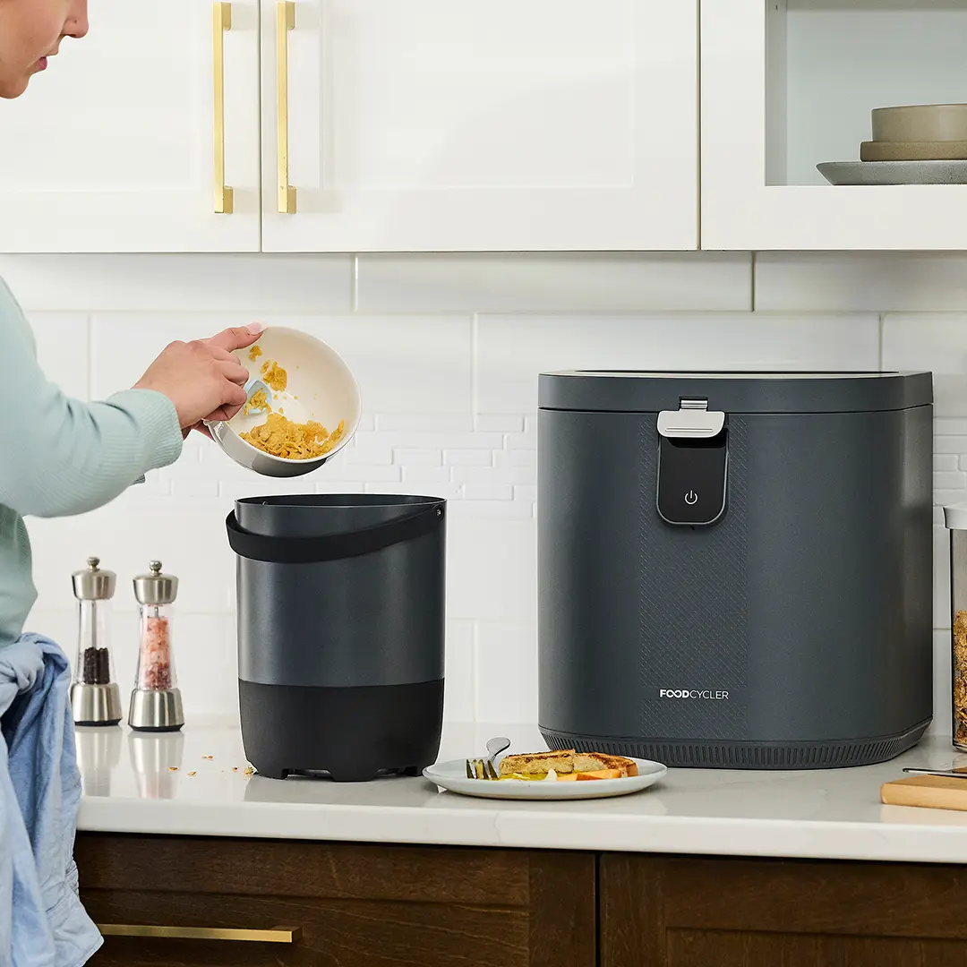 Aparat de reciclare a resturilor alimentare FoodCycler Eco 5, fără miros, 5 l, ciclu 4-9 ore, gri [11]