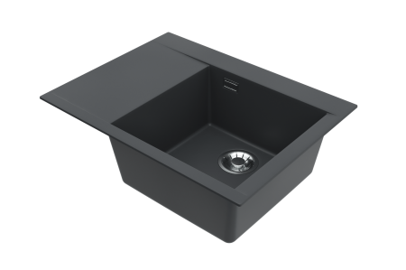 Chiuveta compozit PURE-G 60 DREAPTA negru mat (cod 1149496) [1]