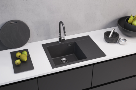 Chiuveta Algranit PURE-G 60 STANGA negru (cod 1149296) [4]