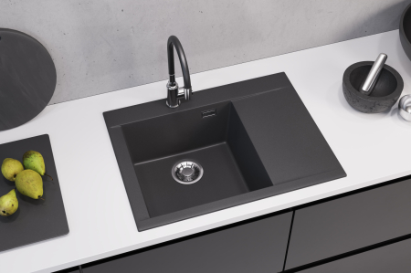 Chiuveta Algranit PURE-G 60 STANGA negru (cod 1149296) [2]