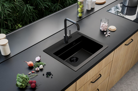 Chiuveta compozit Atrox 30 negru Black Edition [2]