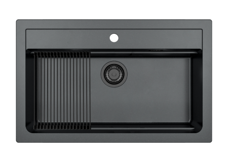 Chiuveta compozit Atrox 40 negru Black Edition [1]