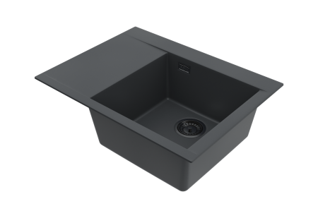 Chiuveta compozit PURE-G 60 DREAPTA negru mat (cod 1149497) [1]
