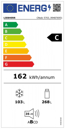 Combină frigorifică cu EasyFresh CNsdc 5703 Pure No Frost [1]