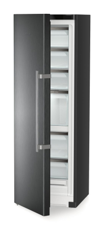 Congelator Independent Side-by-Side Liebherr SFNbsd 529i, Clasa Valorica Comfort, Culoare BlackSteel, Clasa de eficienta energetica D, Înălțime 185.5 cm, Volum total 277 l, Nr. Sertare in congelator 7 [3]