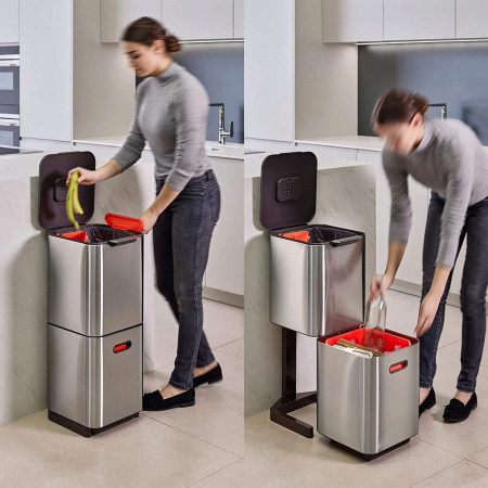 Cos Gunoi Colectare Selectiva 40L Inox - Joseph&Joseph [2]