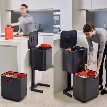 Cos Gunoi Colectare Selectiva 60L Grafit - Joseph&Joseph [4]