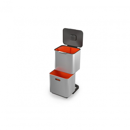 Cos de gunoi - Cos Gunoi Colectare Selectiva 60L Inox - Joseph&Joseph