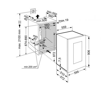 Frigider de temperare a vinurilor încorporabil Liebherr EWTgw 1683 [4]