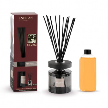 Parfumuri de interior - Difuzor Parfum Ellipse Teck&Tonka 200ml - Esteban Paris