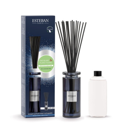 Toate produsele - Difuzor Parfum Thé blanc&Ylang-Ylang 100ml - Esteban Paris