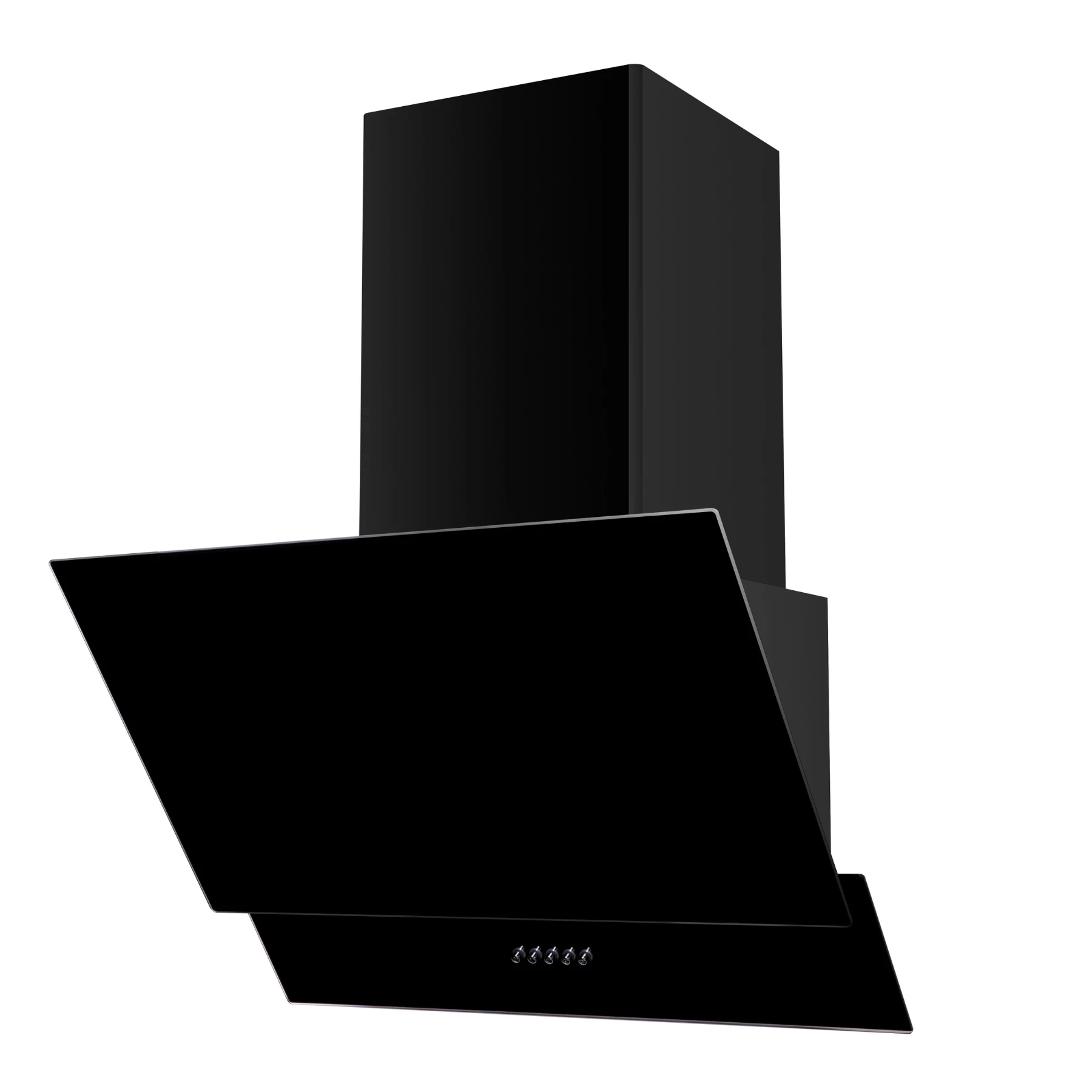 Hote Proff  - Hotă decorativă PROFF Gemini Mecca, 60 cm, max. 695 m³/h, clasa C, LED, sticlă neagră