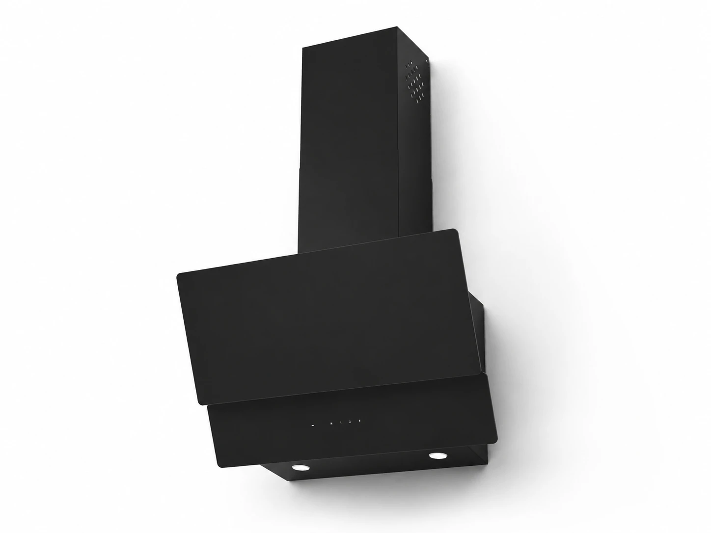 Hote Proff  - Hotă decorativă PROFF Gemini Touch, 60 cm, max. 781 m³/h, clasa A+, control tactil, sticlă neagră