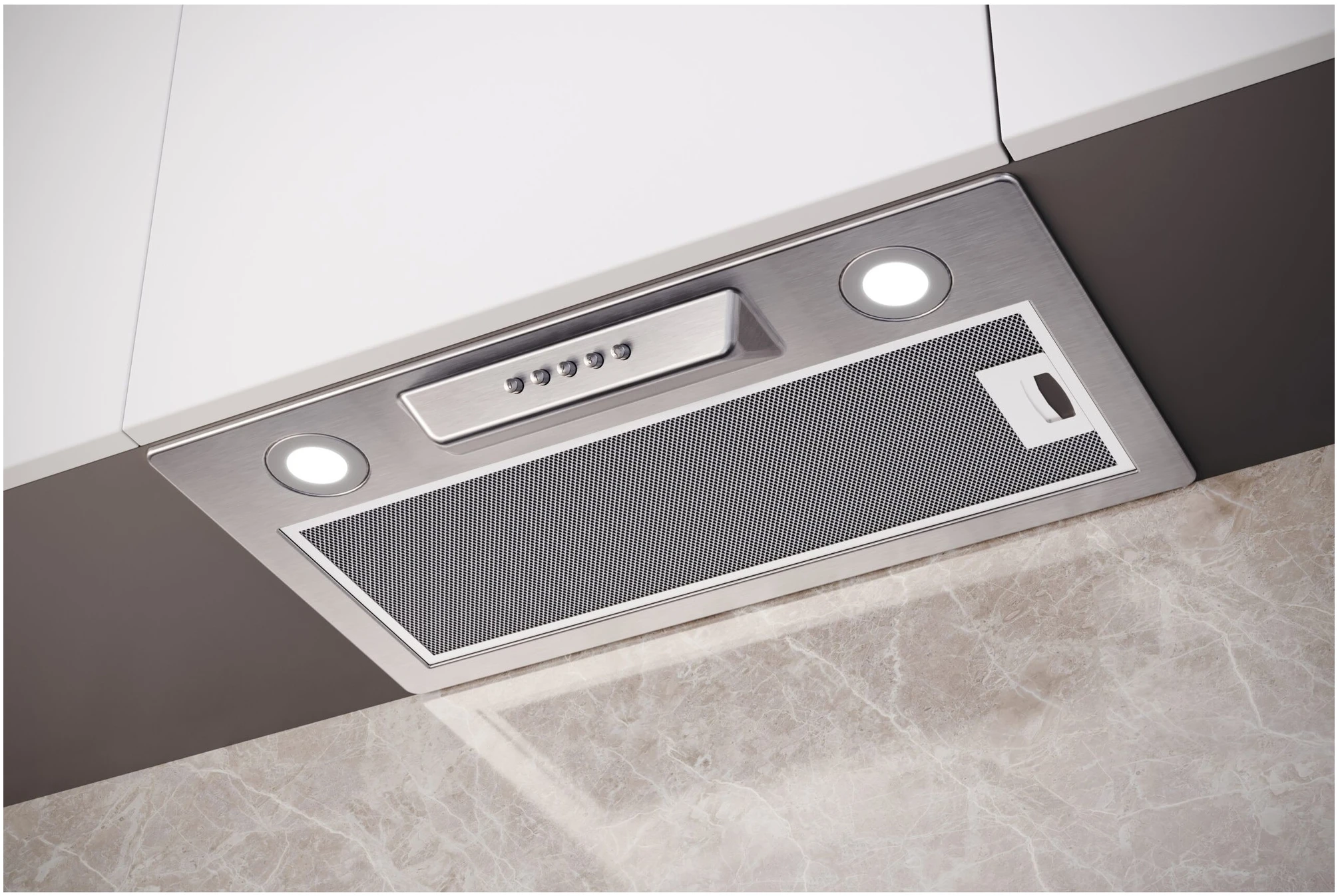 Hote Proff  - Hotă incorporabilă PROFF Comodo, 60 cm, max. 455 m³/h, Easy Fix, clasa D, inox