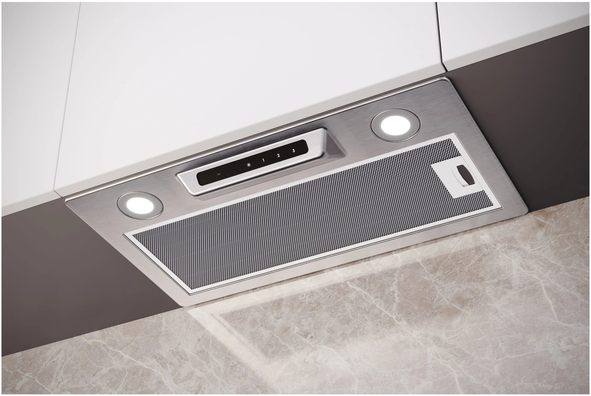 Hote Proff  - Hotă incorporabilă PROFF Comodo S Touch, 60 cm, max. 778 m³/h, Easy Fix, clasa A+, inox