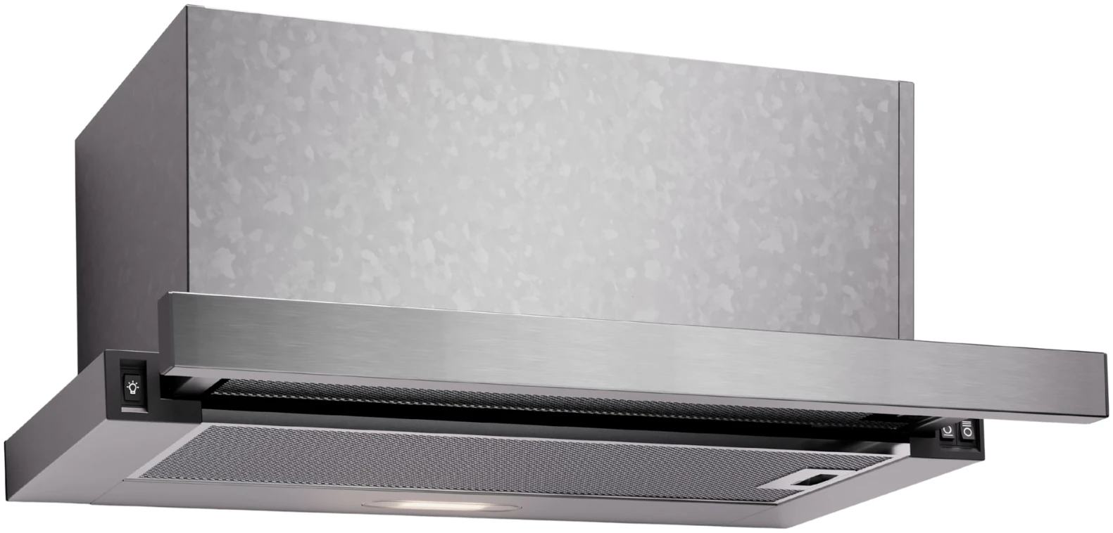 Hote Proff  - Hotă telescopică PROFF Tactus Forte, 60 cm, max. 695 m³/h, clasa C, front inox