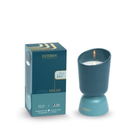 Toate produsele - Lumanare parfumata Iconic Color 220g Pur Lin - Esteban Paris