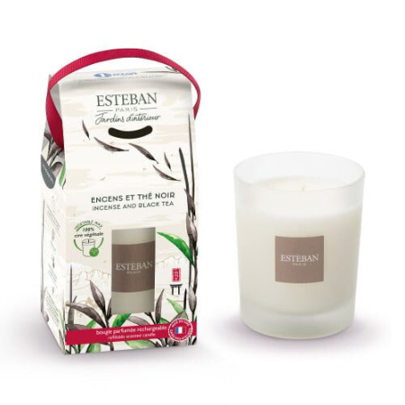Toate produsele - Lumanare parfumata Incense&Black Tea 180g - Esteban Paris