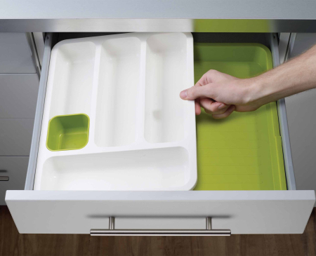 Organizator Extensibil Pentru Tacamuri Alb/Verde - Joseph&Joseph [2]