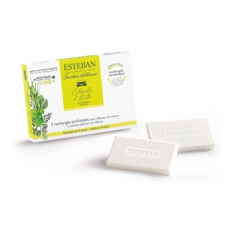 Rezerve pentru difuzoare si lumanari - Refil parfum pentru difuzor masina Lemongrass&Mint (ed. Limitata) - Esteban Paris