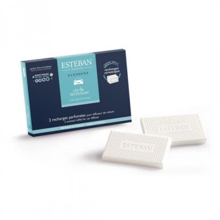 Rezerve pentru difuzoare si lumanari - Refil parfum pentru difuzor masina Linen&Petitgrain - Esteban Paris