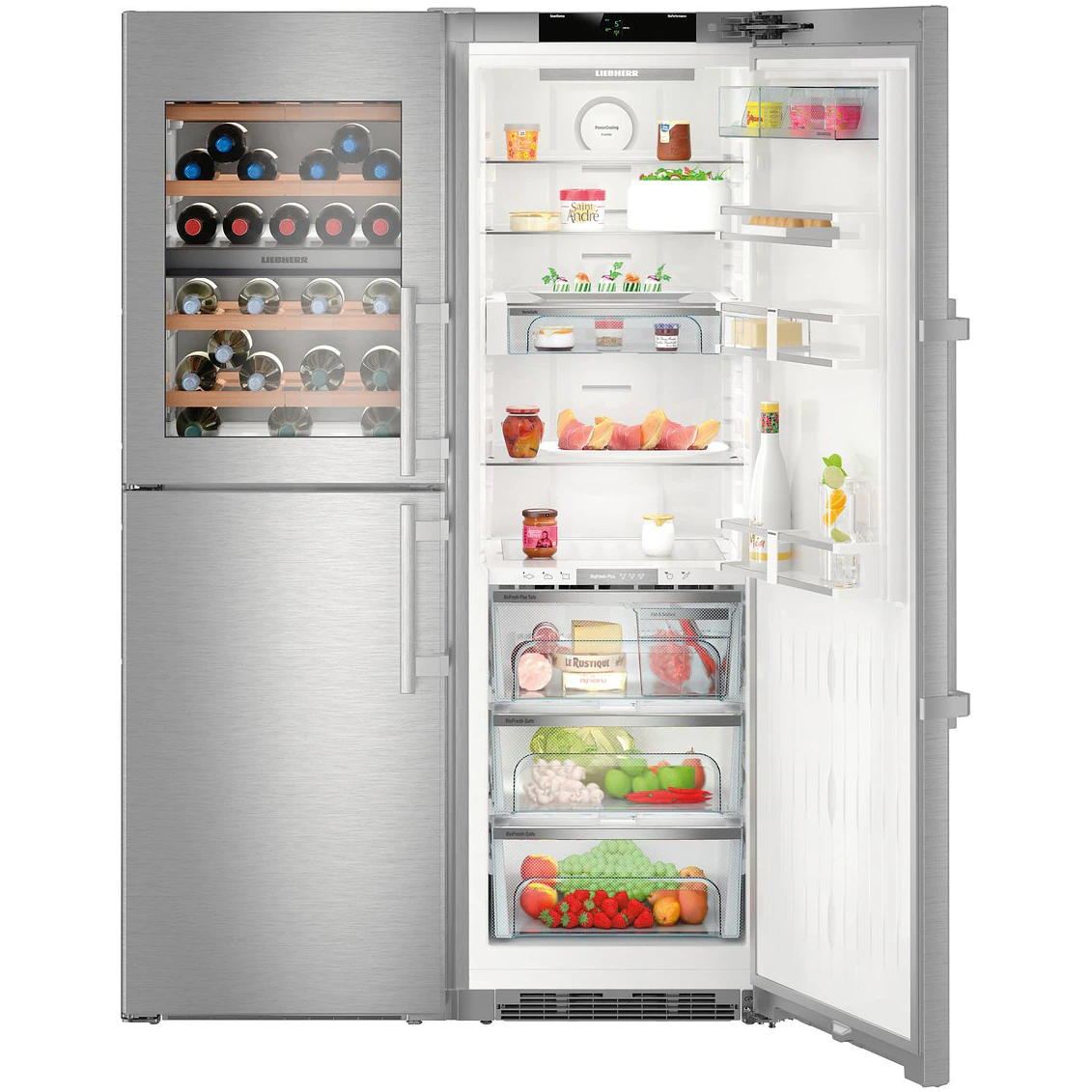 Combină Side-by-Side Liebherr SBSes 8496 PremiumPlus BioFresh NoFrost [3]