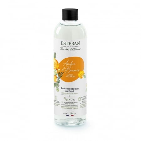 Rezerve pentru difuzoare si lumanari - Rezerva parfum 250ml Amber&Balms - Esteban Paris