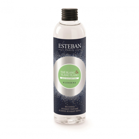 Rezerve pentru difuzoare si lumanari - Rezerva Parfum 250ml Ceai Alb&Ylang Ylang - Esteban Paris