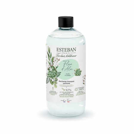 Rezerve pentru difuzoare si lumanari - Rezerva parfum 500ml Aloe Flower - Esteban Paris
