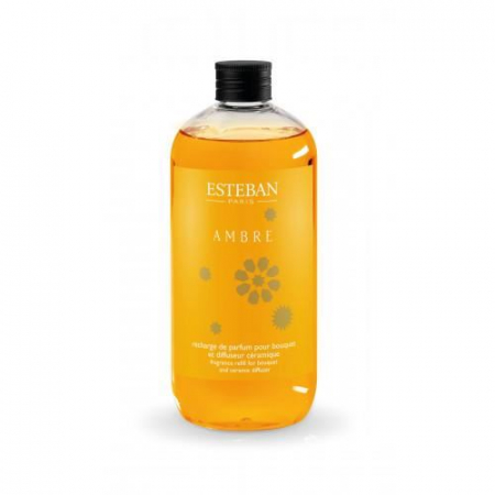 Rezerve pentru difuzoare si lumanari - Rezerva Parfum 500ml Ambre - Esteban Paris